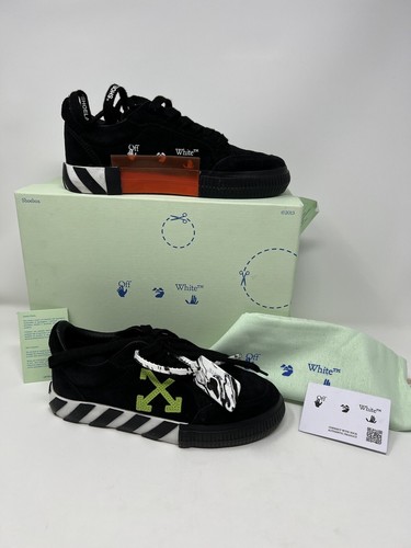 Off white black suede - black, green